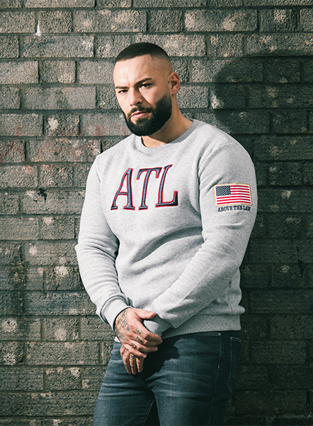 Flag Sweatshirt - Grey