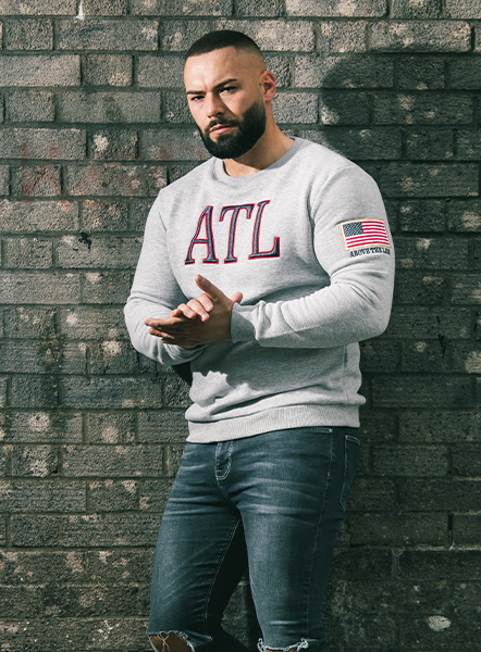Flag Sweatshirt - Grey